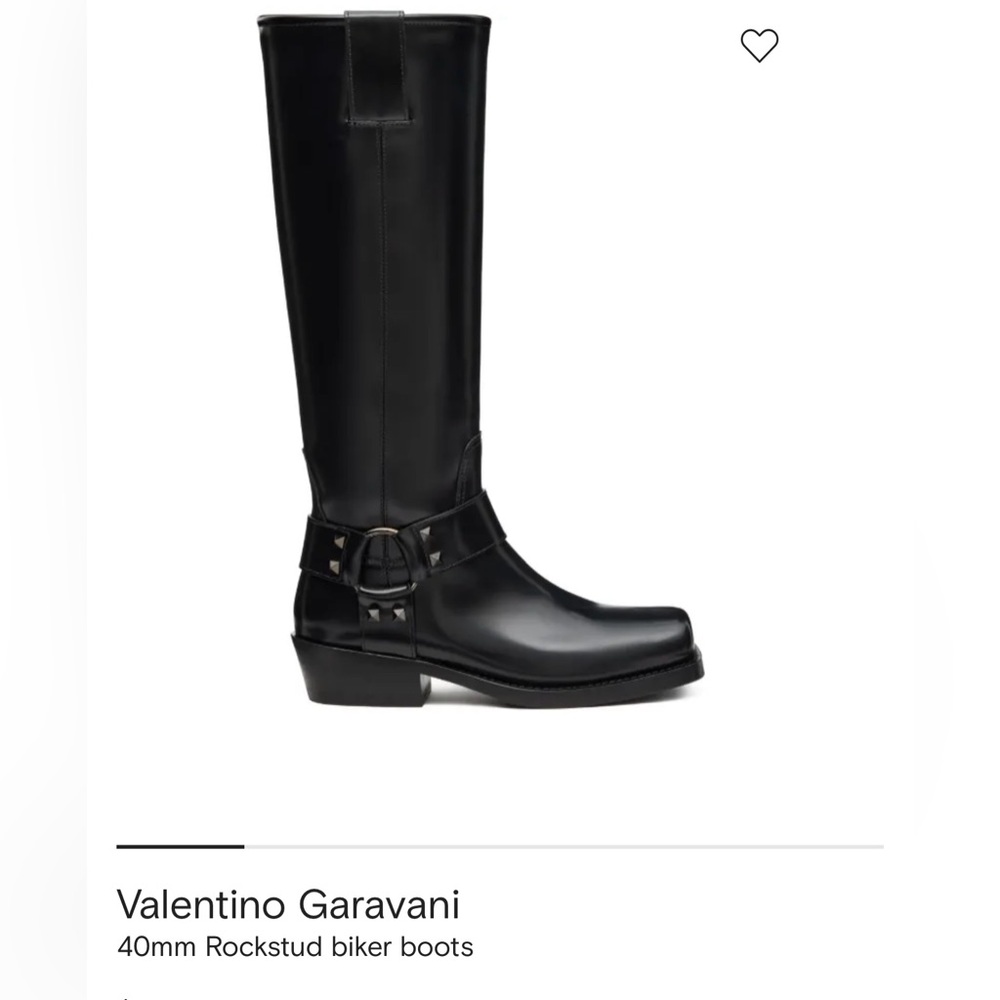 Valentino Rockstud Biker Boots
